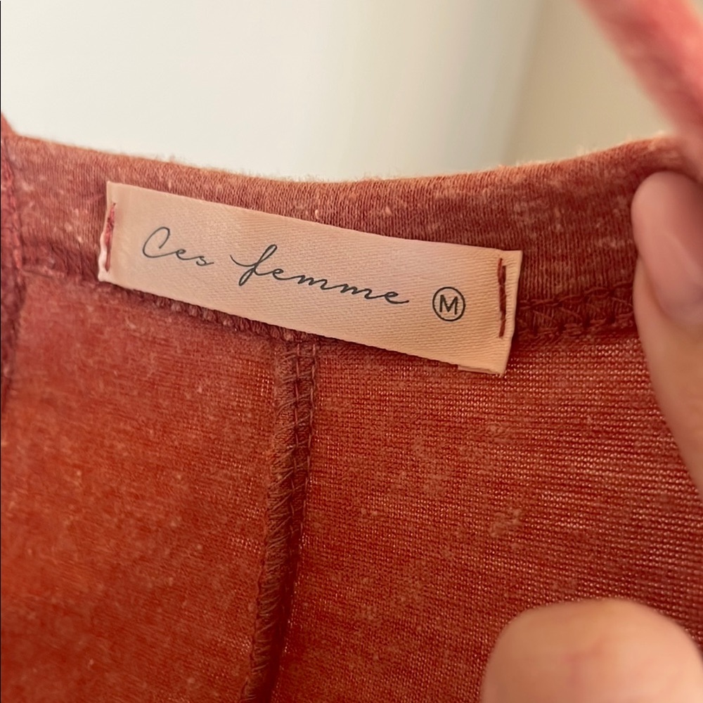 Ces Femme Women's Rust Jumpsuit - Picture 4 of 8